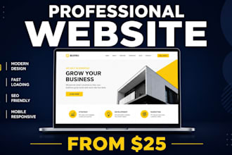 design a fast, professional business website in HTML for your sme or star