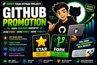 grow your github repo with organic social media promotion