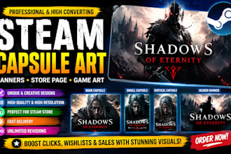 design steam capsule art steam capsule banner steam store page game art
