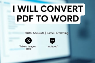 convert PDF to word document editable file accurately