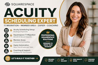 do squarespace acuity scheduling, 7 1 migration, member area, zapier, coaching