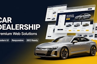 design responsive car dealership website car rental website in 24 hours