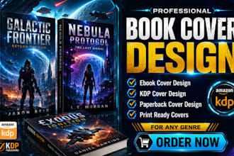 do, fix book cover design, sci fi cover, fantasy cover, kdp cover book cover art