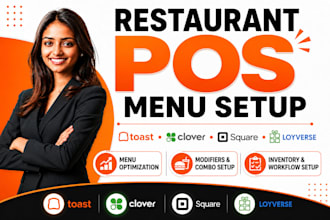 optimize toast pos clover pos square pos and loyverse  menus for restaurant pos