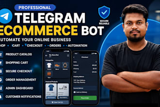 build a telegram ecommerce bot with cart and checkout