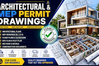 redraw floor plans, blueprints, and architectural drawings in autocad