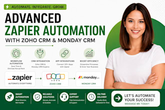 create advanced zapier automation with zoho crm and monday crm