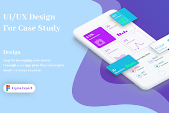 designed a portfolio website app and case study in figma