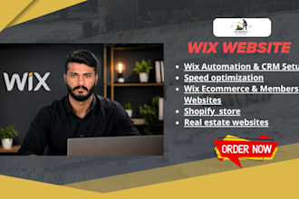build wix website, design wix or redesign wix website or dashboard