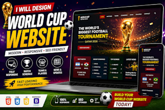 create dynamic world cup website with live scores and stats