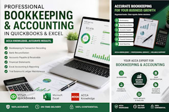 do professional bookkeeping and accounting in quickbooks and excel