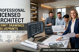 be your professional licensed architect for permit drawings