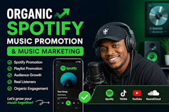 do organic spotify music promotion and music marketing