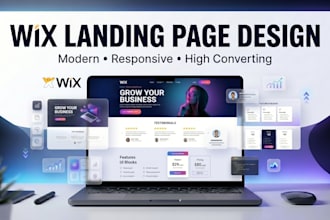 design a high converting wix landing page