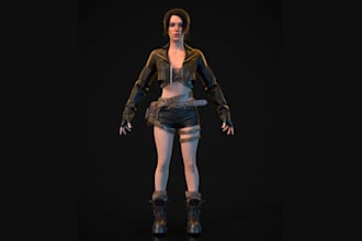 be your blender 3d modeler, daz 3d, nsfw anime character, game ready asset,ue4 5