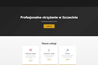 create a professional landing page in HTML and CSS