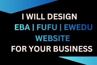 design eba and amala with iyan website for your fufu business