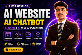 develop ai website, ai chatbot, ai saas, ai web application