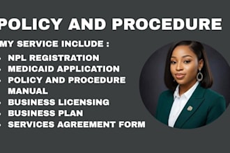 create professional policy and procedure manuals