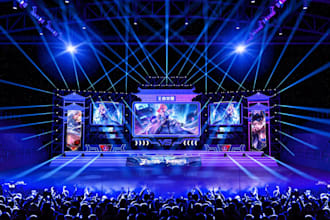 buildup 3d stage, musical stage render, stage setup, led screen in vectorwork