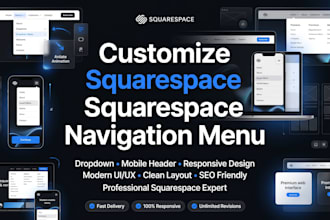 customize squarespace navigation menu dropdown mobile header design