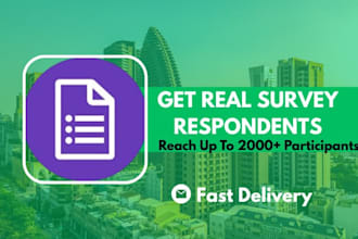 provide real survey respondents to complete your online survey and online form