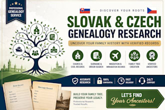 do professional slovak and czech genealogy ancestry research