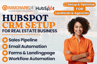 fix, setup immoware24, hubspot CRM for real estate, realtors, property managers