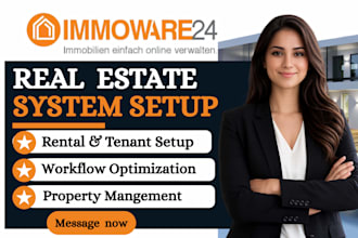 setup immoware24 tenant and property management system