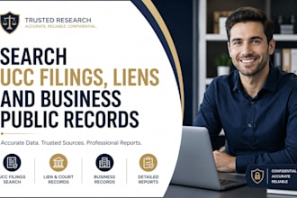 search ucc filings , liens and business public records