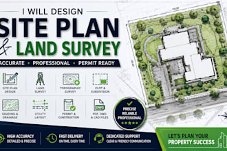 design site plan and land survey for your property