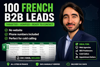 provide 100 french artisans without websites