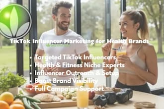 source tiktok health and nutrition influencers for your vitamin supplement brand