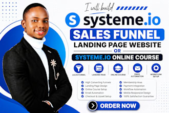build systeme io sales funnel systeme io website systeme io online course funnel