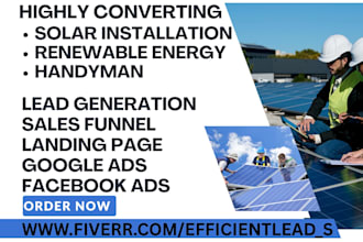 generate solar renewable energy handyman leads build renewable website
