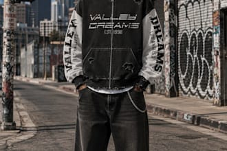 create custom streetwear graphic tee design