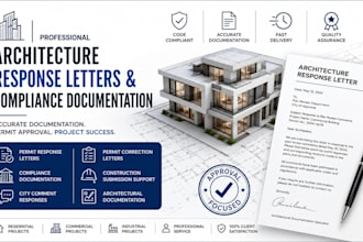 do architecture permit correction letter and compliance documentation