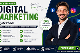 be your social media marketing manager and digital marketing
