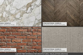 tileable pbr texture for interior and exterior rendering in substance designer