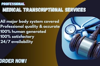 medical translation and medical transcription in any format