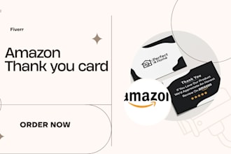 design amazon thank you card package insert product insert for etsy ebay