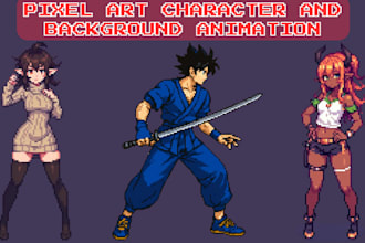 do pixel art character animation pixel art loop lofi animation background scene