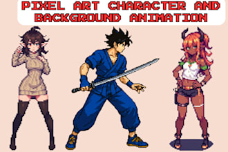 do pixel art character animation pixel art loop lofi animation background scene