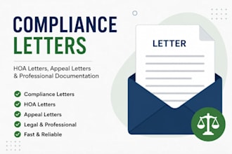 write compliance letters, hoa letters, appeal letters structural drawings