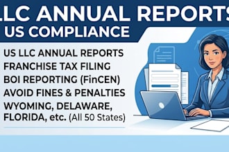 file llc annual report, franchise tax, and boi report for US llc compliance