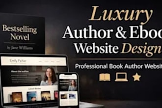 design wix website, wix author website, book author wix website development