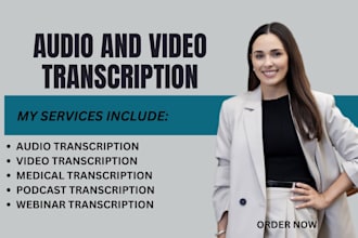 do professional audio and video transcribe, legal, medical transcription