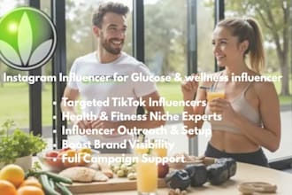 onboard instagram health influencers for glucose product promotion