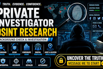 private investigator osint research background check investigation