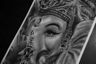 make you a realistic handmade portrait